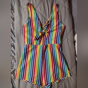 Rainbow romper